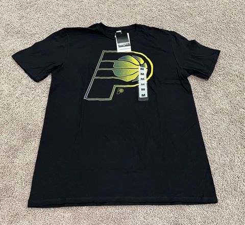 Indiana Pacers Logo NBA Basketball T Shirt Adult Medium NWT Cover
