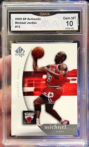 2005-06 SP Authentic Michael Jordan Card #12 GMA 10 Gem Mint - Picture 1 of 1