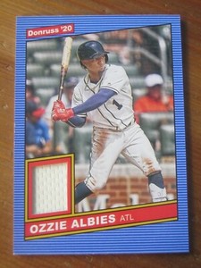 2020 Panini Donruss Retro 1986 Materials #86M OA Ozzie Albies Atlanta Jersey ZB3