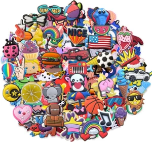Lot of 30 50 100Pcs Random Shoe Charms for Shoes Decoration Charms - Picture 1 of 12