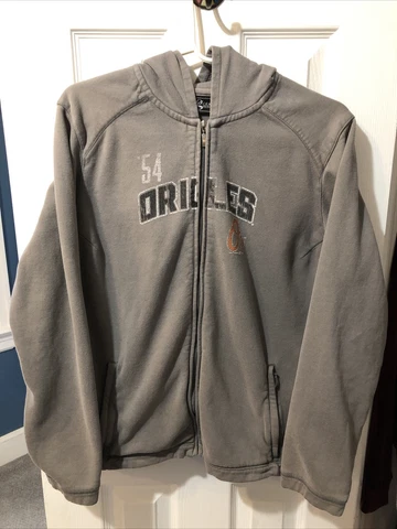 Baltimore Orioles Gear For Sports Brand Women’s Gray Hoodie Sweatshirt Size XL Cover