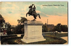 Estatua de Andrew Jackson, Nashville, TN - postal c1910 - Imagen 1 de 2