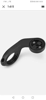 Supporto manubrio per GPS Garmin Edge sostegno bici kwmobile - Immagine 1 di 3
