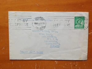 1937 AUSTRALIA CORONATION SET FDC BY PRIVATE MAKER GEELONG MACHINE SLOGAN CANCEL - Picture 1 of 2