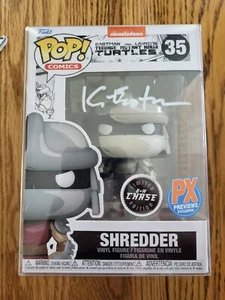 Funko Pop! Retro Toys - TMNT: Shredder #35 - PX B+W Chase - Signed by K. Eastman - Afbeelding 1 van 7