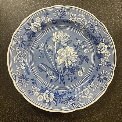Spode Blue Room Collection Botanical Plate England 10 1/2” - Image 1 of 4