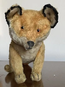 SELTENER früher antiker Steiff Mohair-Fuchsbär mit Gelenken 15 Zoll um 1909-1919 langer F-Knopf - Bild 1 von 18