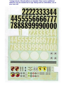 Vintage 60's Slot Car 1/24 or 1/32 ? Decals Russkit A3114 Ford Cobra Ferrari #2 - Picture 1 of 2