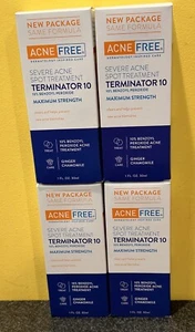 AcneFree Terminator 10 Severe Acne Spot Treatment - Max Strength - Set of 4 - Picture 1 of 5