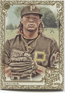 CHRIS ARCHER 2019 Allen & Ginter GOLD BORDER Hot Box - PITTSBURGH PIRATES - #85 - Picture 1 of 1