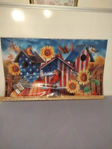 Briarwood Lane Thanksgiving Fall Birdhouses Doormat Indoor or Outdoor SEALED NEW - Picture 1 of 13
