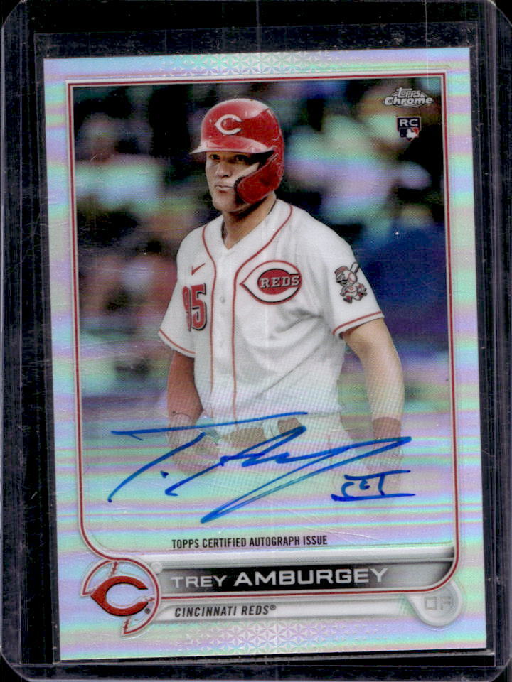 2022 Topps Chrome Trey Amburgey Refractor Rookie RC Auto Autograph #307/499