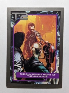 Terminator 2 1991 Impel Trading Card #106 The Gun Points Right At The Audience - Picture 1 of 2