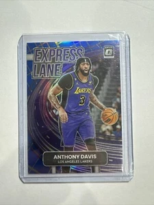 Anthony Davis 2022-23 Donruss Optic Express Lane Blue Prizm Lakers #50/85 - Picture 1 of 5