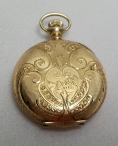 VTG 14K SOLID GOLD ELGIN POCKET 1904 MODEL 2 GRADE 269 KEYSTONE CASE WATCHMAKER - Picture 1 of 19