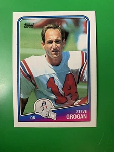 1988 Topps Steve Grogan New England Patriots #176 - Bild 1 von 2