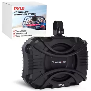 Pyle 10" Subwoofer System - 400 Watts Powered Subwoofer for Marine & Powersports - Picture 1 of 7