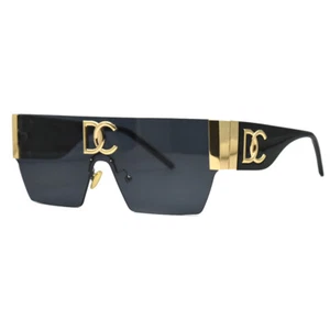 Luxus Eckige Sonnenbrille Damen Mode Design Vintage Oversize Schirme Brille - Bild 1 von 19