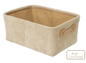 Cesto portaoggetti bagno design corda con maniglie ecopelle poliestere beige Wenko - Foto 1 di 3