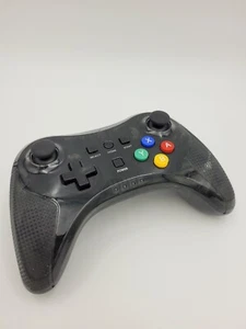 Wii U - Wii U Pro PowerLead Controller in Schwarz Transparent (guter Zustand) - Bild 1 von 6