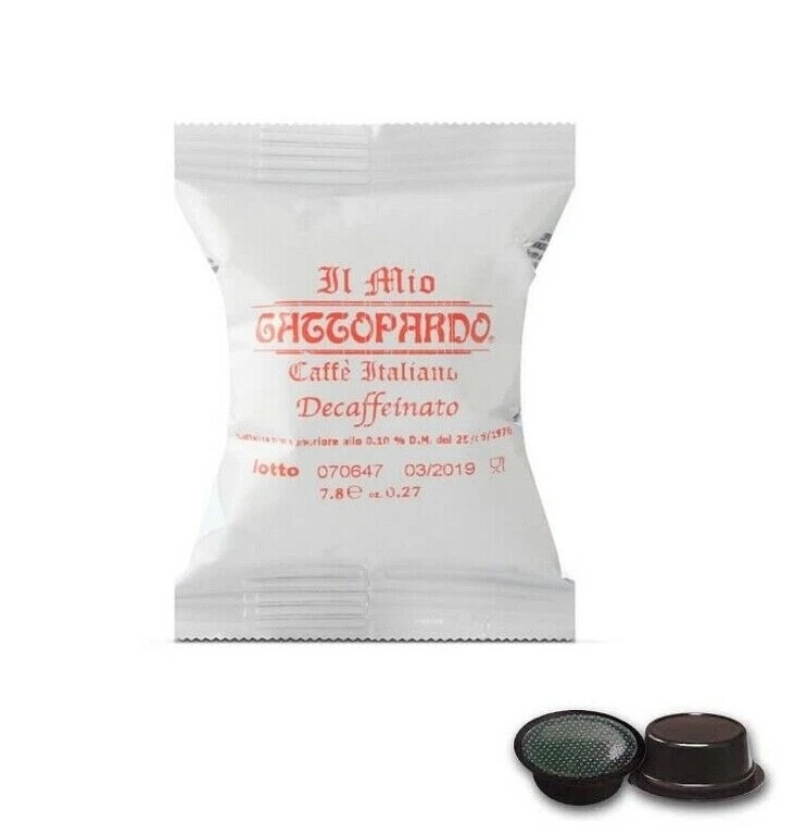200 Capsule Caffè TODA Gattopardo DECAFFEINATO Lavazza A Modo Mio Dek Deca