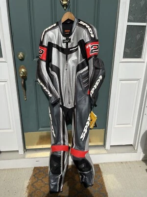 TOTALMENTE NUEVO Spidi KANGAROO Cuero Racing Suite Talla 52 Foto 1 de 4
