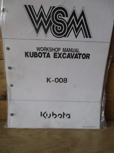Kubota K-008 Werkstatthandbuch 97899-60471 - Bild 1 von 4