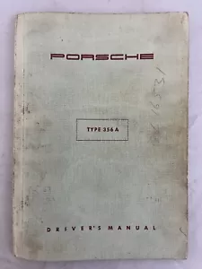 Porsche Type 356A Drivers Manual January 1956 - Picture 1 of 12