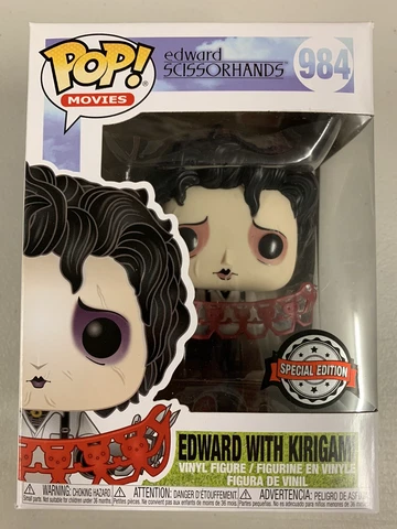 Edward With Kirigami 984 ~ Edward Scissorhands ~ Funko Pop Vinyl ~ Movies Cover