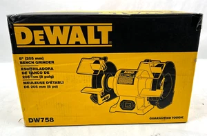 NEW DeWALT DW758 Heavy-Duty Corded Bench Grinder 8" 36&60 Grit Wheels - Picture 1 of 1