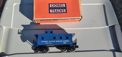 Lionel Postwar 6017-50 Caboose US Marines USMC O O27 Gauge 1958 O O27 Gauge - Image 1 of 4