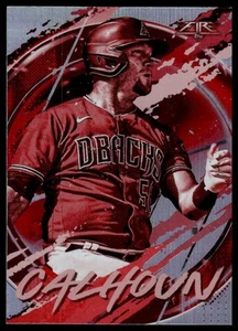 2020 Topps Fire #160 Kole Calhoun Red Blaze Arizona Diamondbacks - Picture 1 of 2