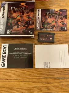Mazes of Fate Nintendo Game Boy Advance 2006 GBA W/ Box Rare HTF Dungeon Crawler - Picture 1 of 18