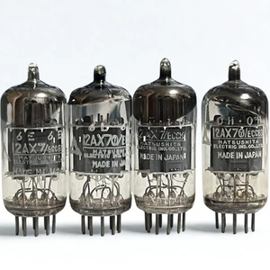 Matsushita 12AX7 ECC83 Vacuum Tubes x4 – Tested / All Strong - Picture 1 of 11