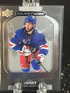 ZAC JONES--ROOKIES--2021-22 UPPER DECK--OVATION--NEW YORK RANGERS--FREE SHIPPING - Picture 1 of 2