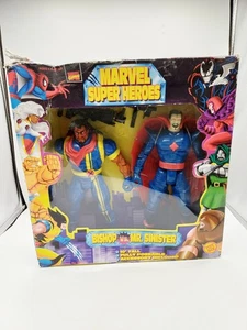 Marvel Super Heroes Bishop vs Mr Sinister Action Figures Boxed Toy Biz Fully Pos - Picture 1 of 14