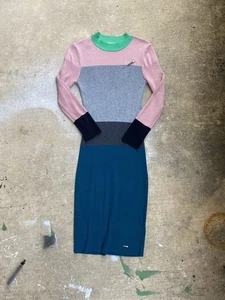 Ted Baker London Colour Block Knitted Dress Sz 1 - Picture 1 of 7