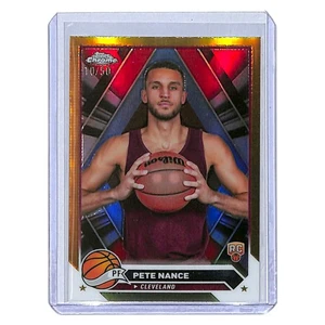 2023-24 Topps Chrome Pete Nance RC Gold Refractor /50 Cleveland #144 - Picture 1 of 2