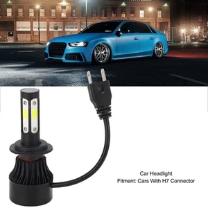 2Pcs Car Headlight H7 Connector LED Headlight Bulb High Beam Bright Front - Picture 1 of 24