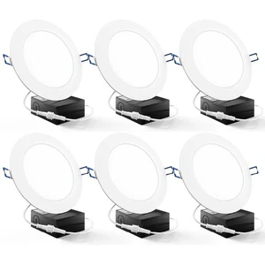 Sunco 6 Pack Recessed Lighting 6 Inch LED, Canless Ceiling Lights Slim with J... - Picture 1 of 7
