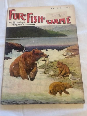 Fur-Fish-Game Magazine May 1966 Vintage Outdoor Hunting Fishing Wildlife - Image 1 of 2
