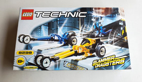 🟢 LEGO TECHNIC 8238 SLAMMER DRAGSTERS SEALED MISB BOTTOM OF STOCK