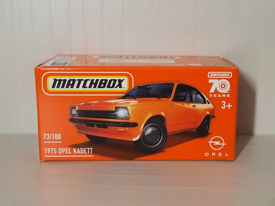 Matchbox 2023 Mattel 1975 Opel Kadett 73/100 Box Modellino 1/64 - Immagine 1 di 1