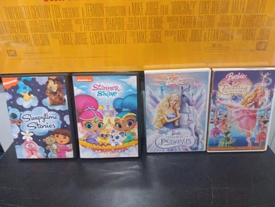 Barbie And Nickelodeon Dvd Lot Untested Foto 1 de 4