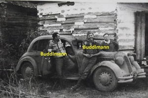 Foto Wehrmacht Vormarsch Russland Auto Kübel Oldtimer Feldgrau - Bild 1 von 3