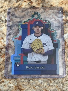 2025 Topps Holiday Present Die Cut Ornament ~ Roki Sasaki #PO-1 ~ LA Dodgers SSP - Bild 1 von 2