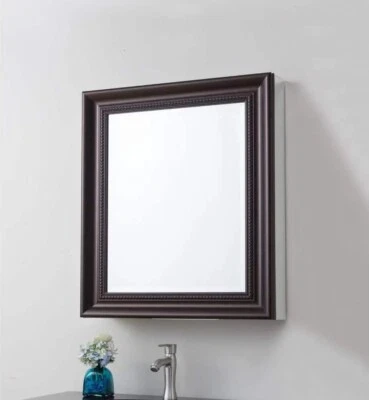 Framed Recessed Or Surface-Mount Bathroom Medicine Cabinet In Oil Rubbed Bronze - Image 1 of 3