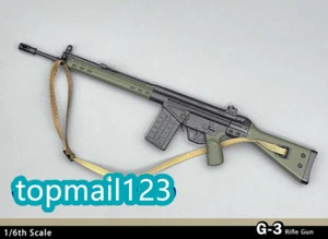 Modellino pistola fucile d'assalto G3 maschio 1/6 adatto 12'' action figure soldato giocattoli - Foto 1 di 5