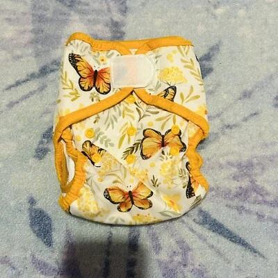 Nuevo con etiquetas Pañal de tela Thirsties hola amarillo bolsillo natural talla única Foto 1 de 2