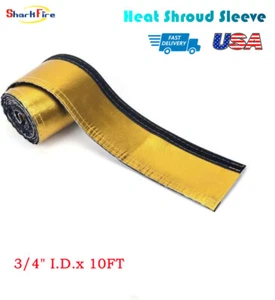 Heat Shroud Sleeve for Ultimate Heat Protection Hose Wire Sleeving 3/4" x 10FT - Bild 1 von 7
